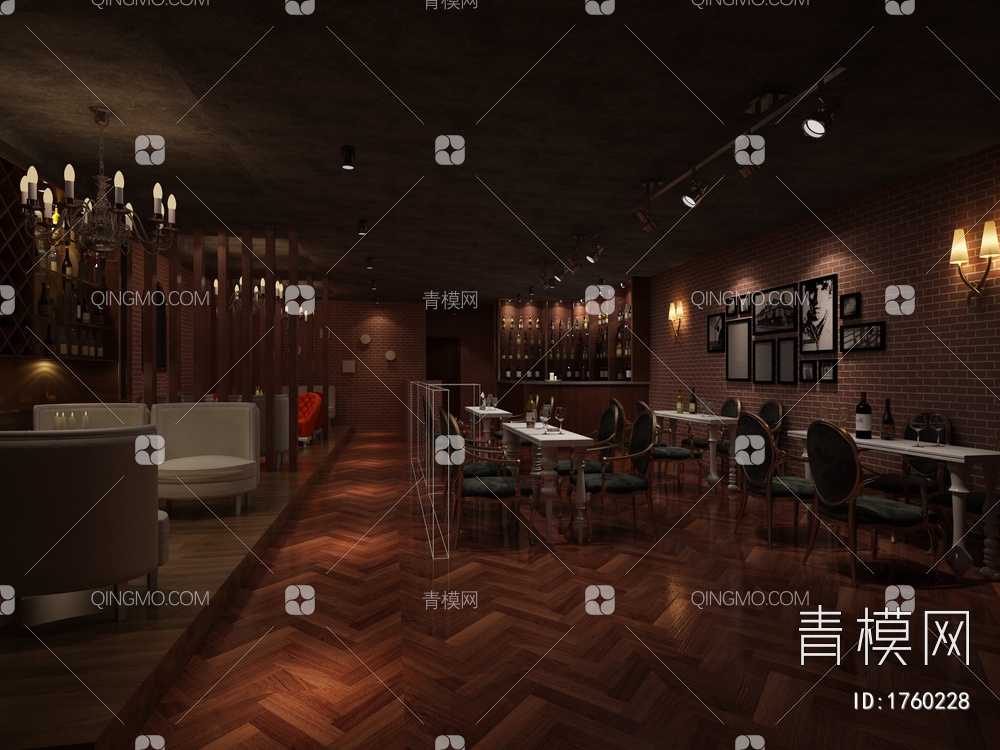 音乐餐吧3D模型下载【ID:1760228】