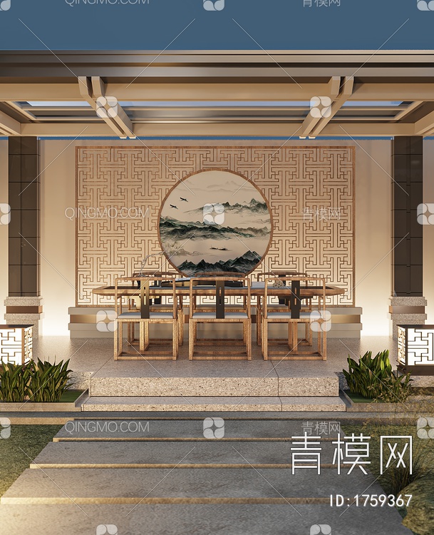 庭院3D模型下载【ID:1759367】