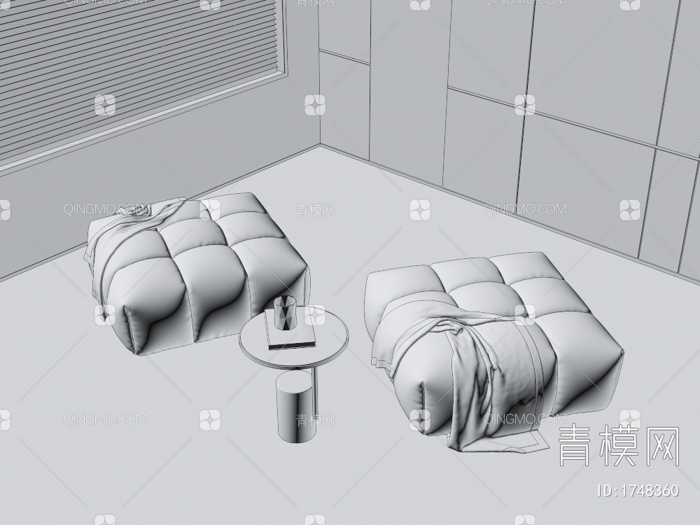 矮凳坐凳3D模型下载【ID:1748360】