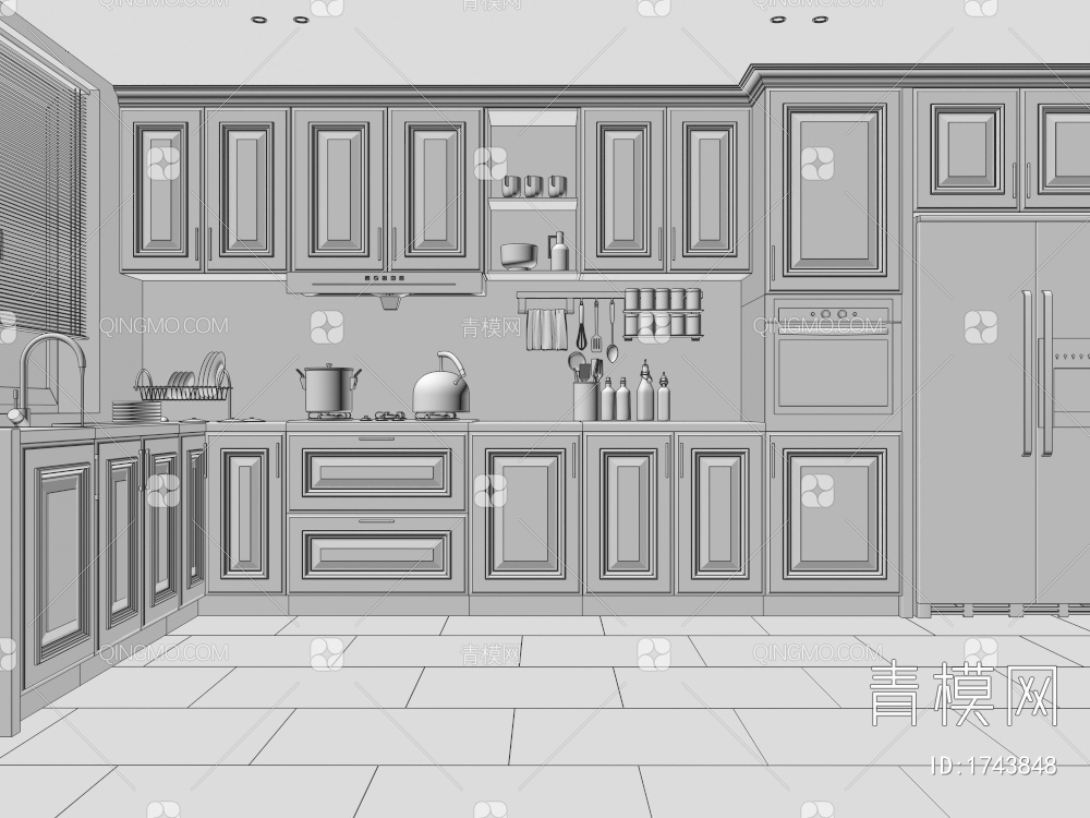 厨房3D模型下载【ID:1743848】