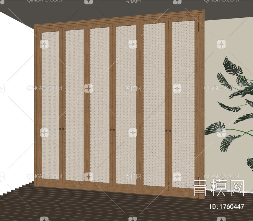 衣柜SU模型下载【ID:1760447】