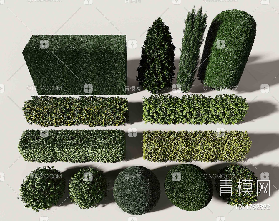 绿篱灌木3D模型下载【ID:1762892】