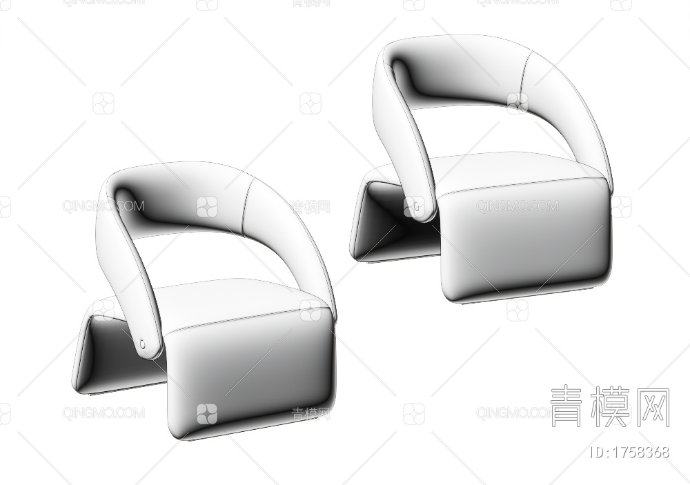 单椅3D模型下载【ID:1758368】