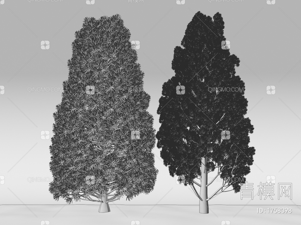松树3D模型下载【ID:1758398】