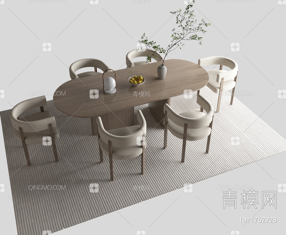 餐桌椅3D模型下载【ID:1762928】