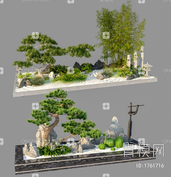 庭院小品3D模型下载【ID:1761716】