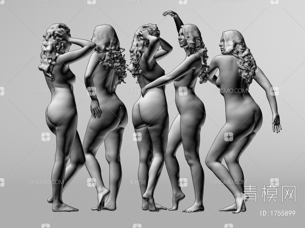 女人体3D模型下载【ID:1755899】