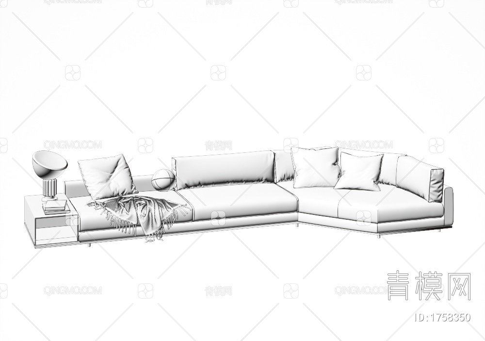多人沙发3D模型下载【ID:1758350】