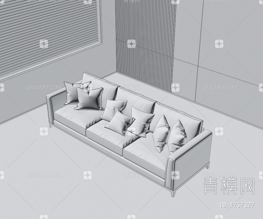 多人沙发3D模型下载【ID:1757327】