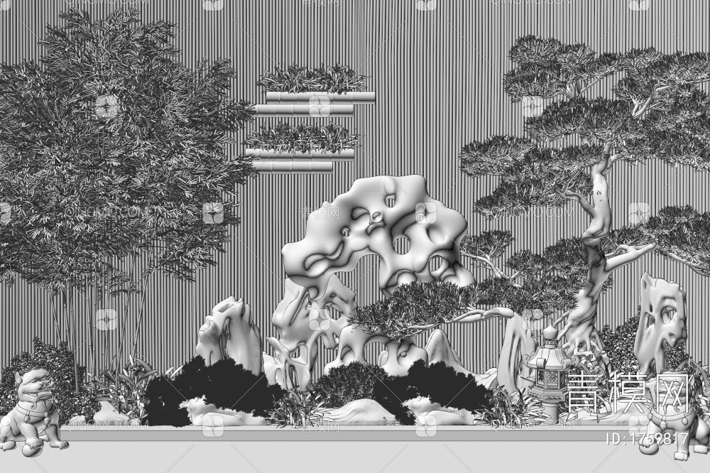 庭院景观3D模型下载【ID:1759817】