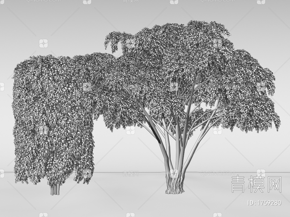 垂叶榕3D模型下载【ID:1759280】