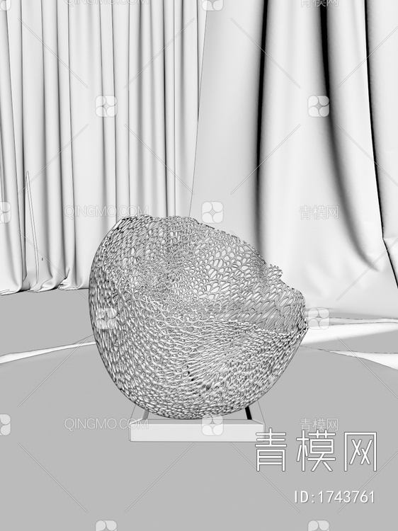 创意台灯 月亮灯3D模型下载【ID:1743761】