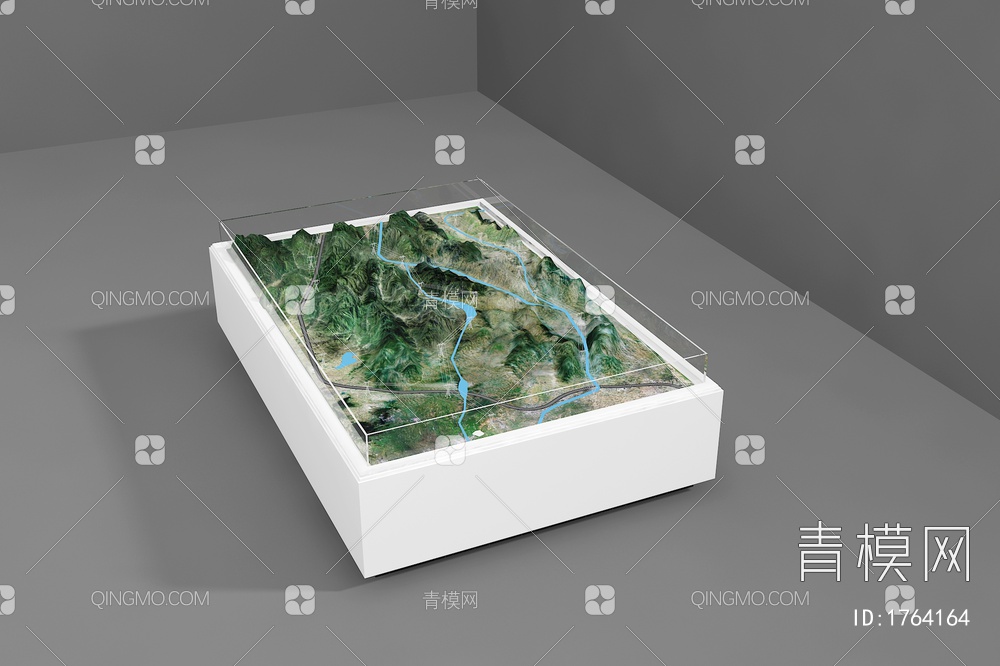 地形沙盘3D模型下载【ID:1764164】