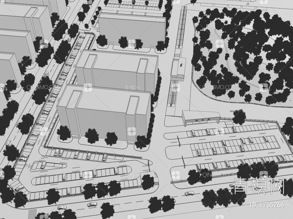 停车场3D模型下载【ID:1755266】