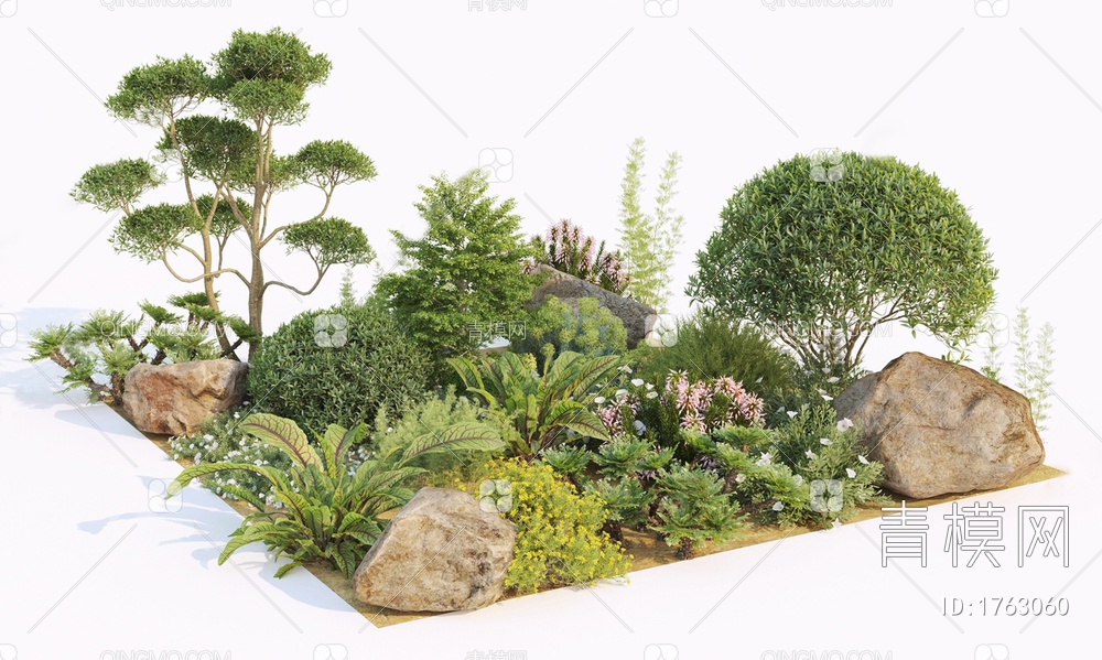花坛景观3D模型下载【ID:1763060】