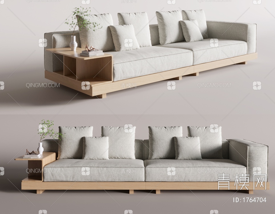 广造品牌多人沙发3D模型下载【ID:1764704】