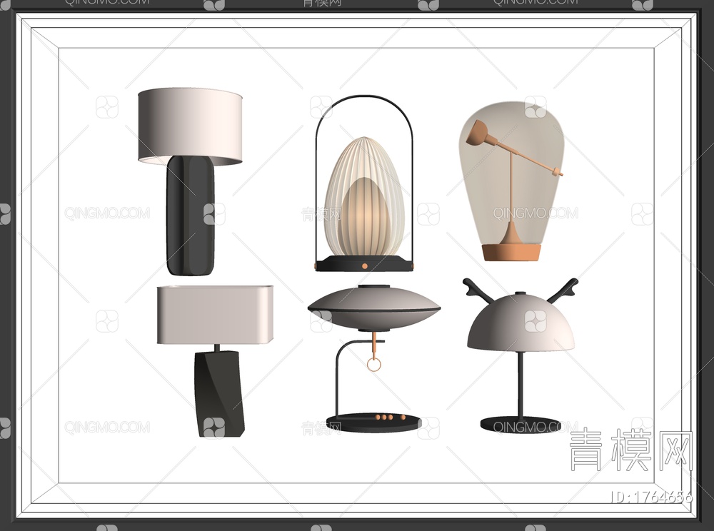 台灯SU模型下载【ID:1764656】