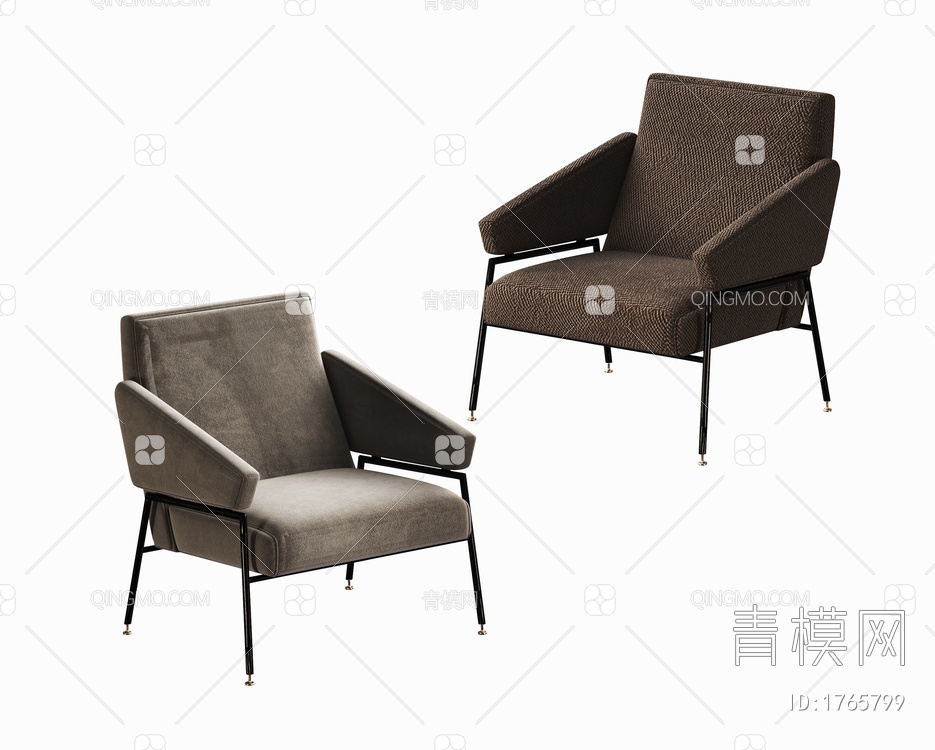 单椅3D模型下载【ID:1765799】