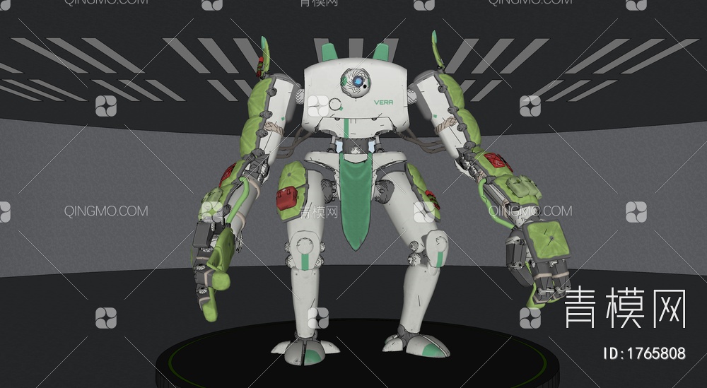 科幻机器人战士SU模型下载【ID:1765808】
