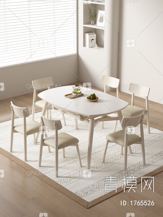 餐桌椅3D模型下载【ID:1765526】