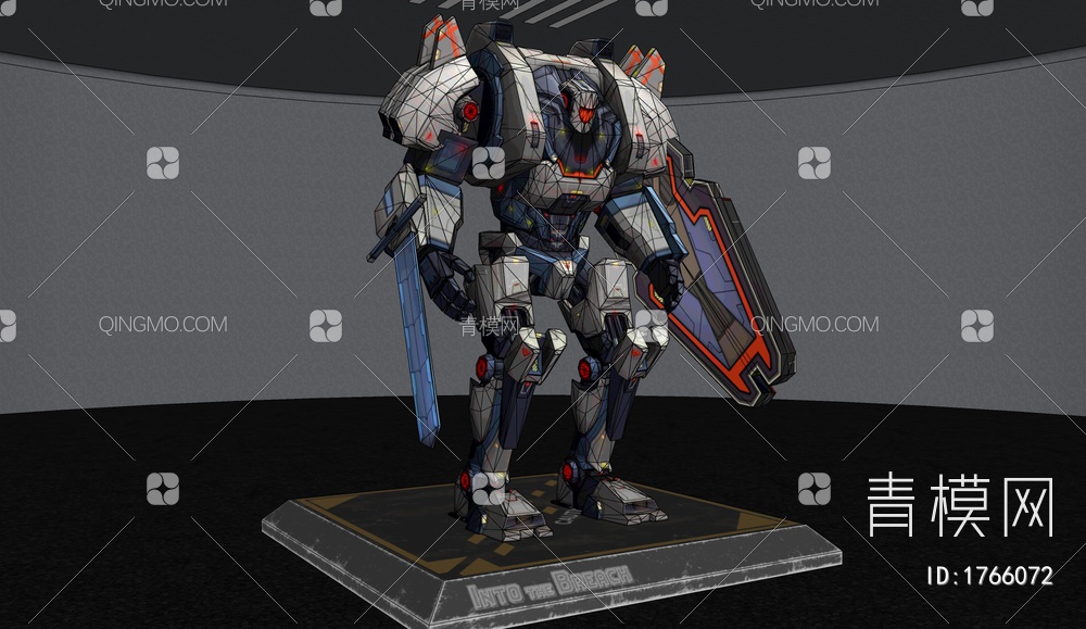 科技感作战机甲SU模型下载【ID:1766072】