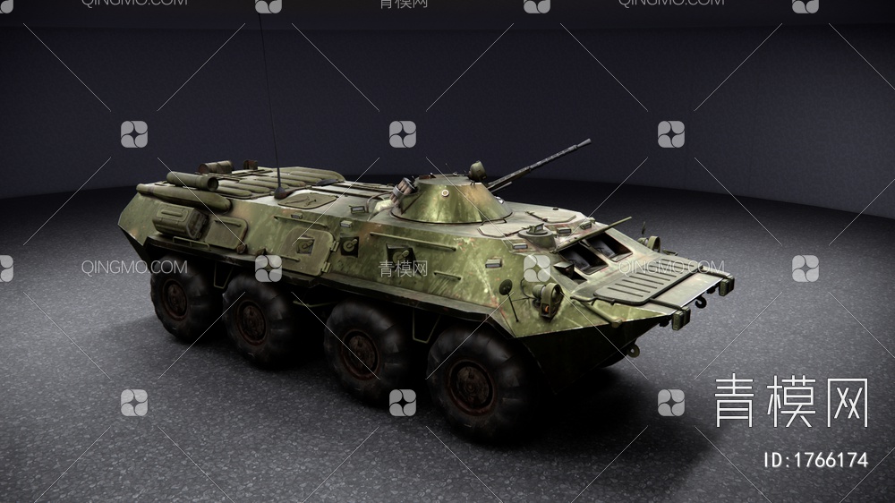 军用装甲车SU模型下载【ID:1766174】