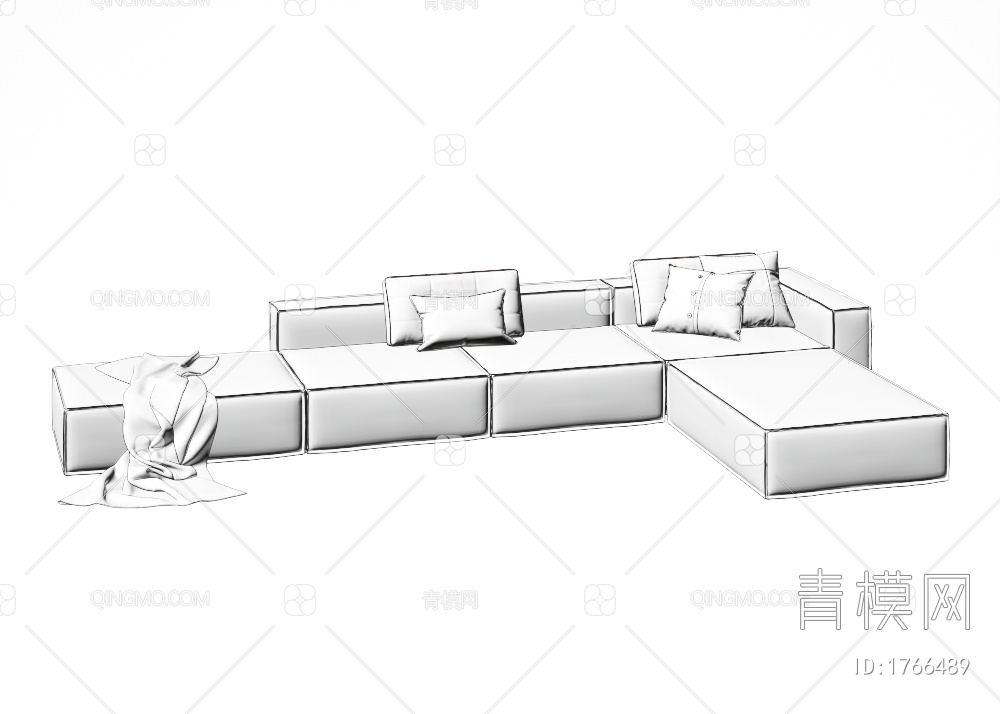 多人沙发3D模型下载【ID:1766489】