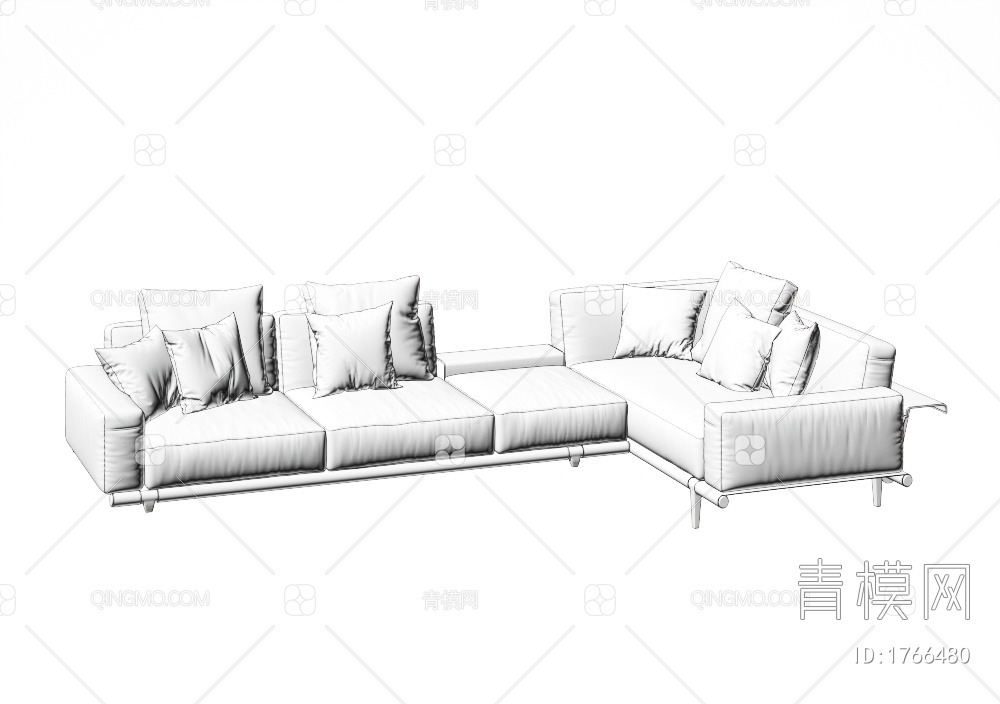 多人沙发3D模型下载【ID:1766480】