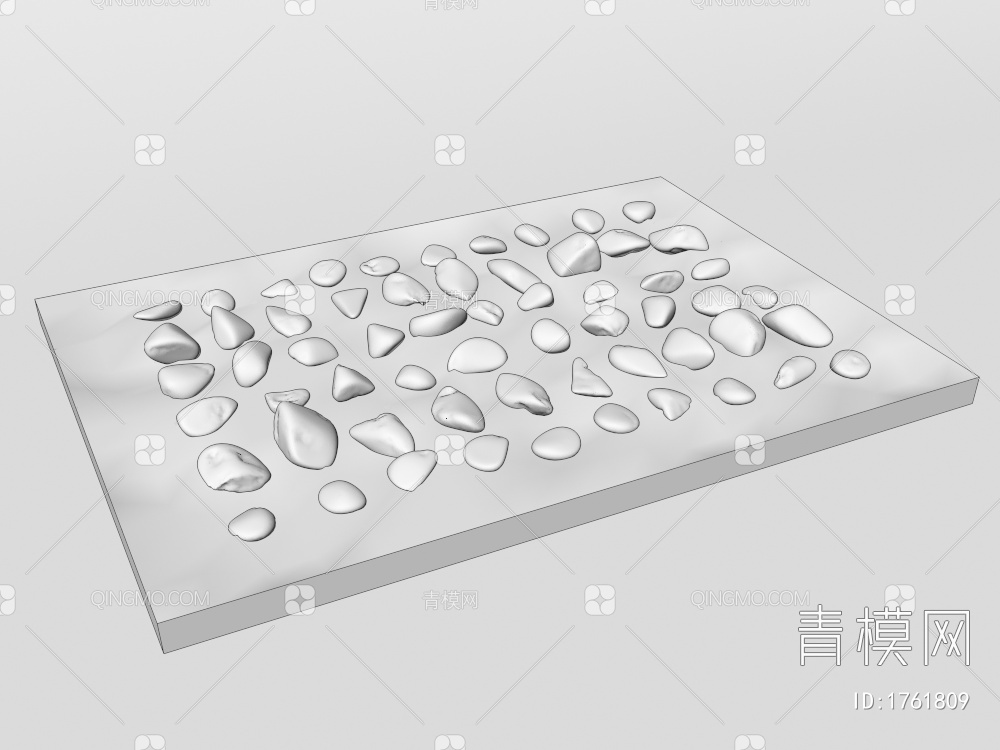 石子墙饰3D模型下载【ID:1761809】