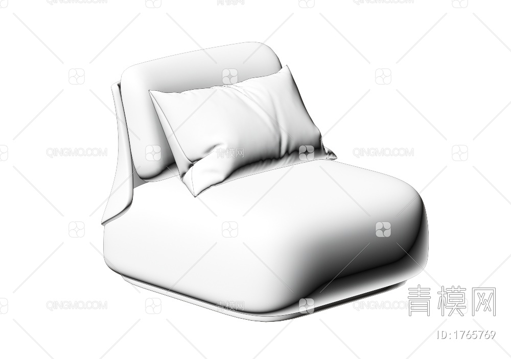 单人沙发3D模型下载【ID:1765769】