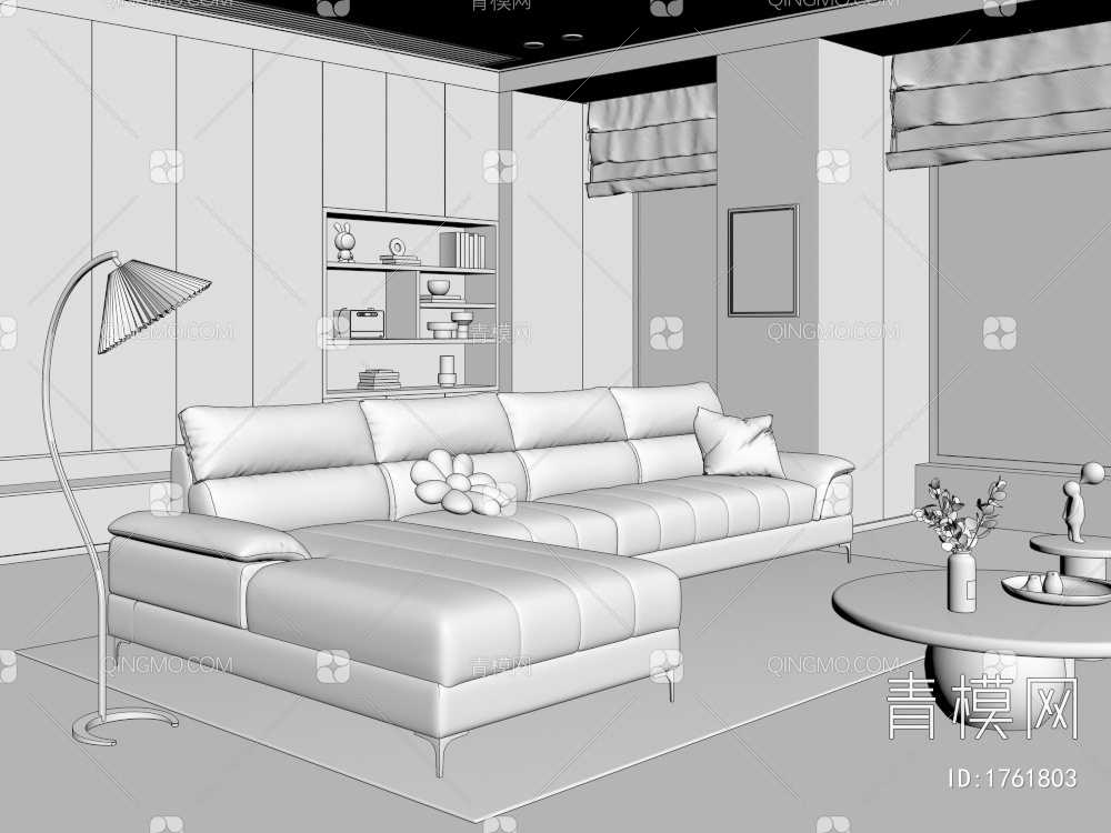 家居客厅3D模型下载【ID:1761803】