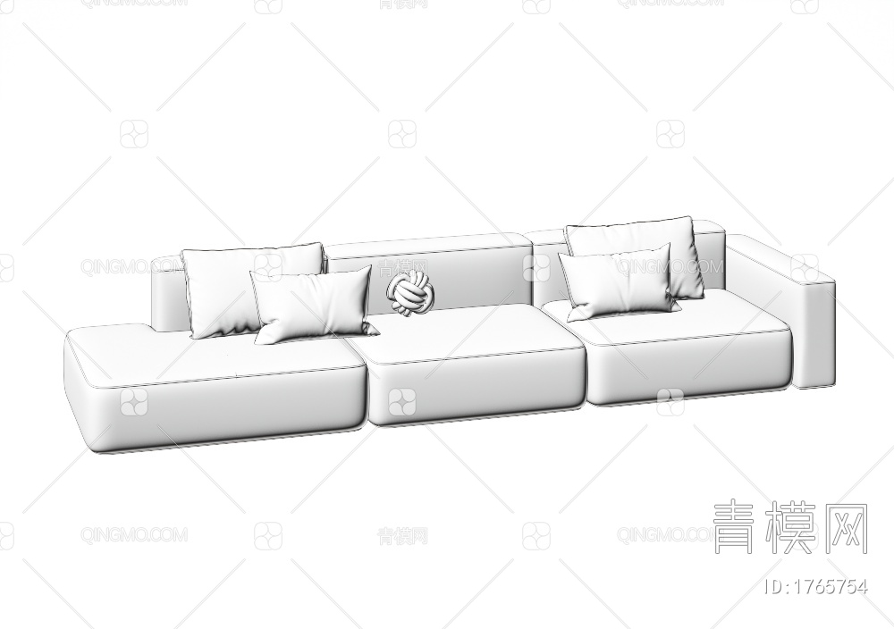 多人沙发3D模型下载【ID:1765754】