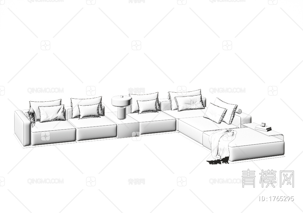 多人沙发3D模型下载【ID:1765295】