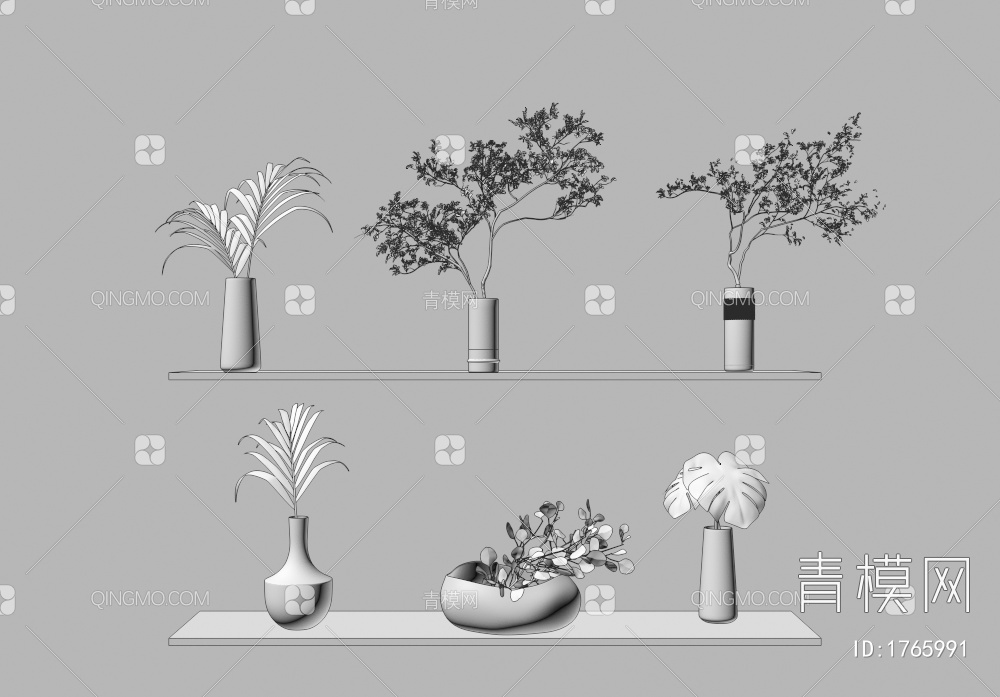 水生植物3D模型下载【ID:1765991】