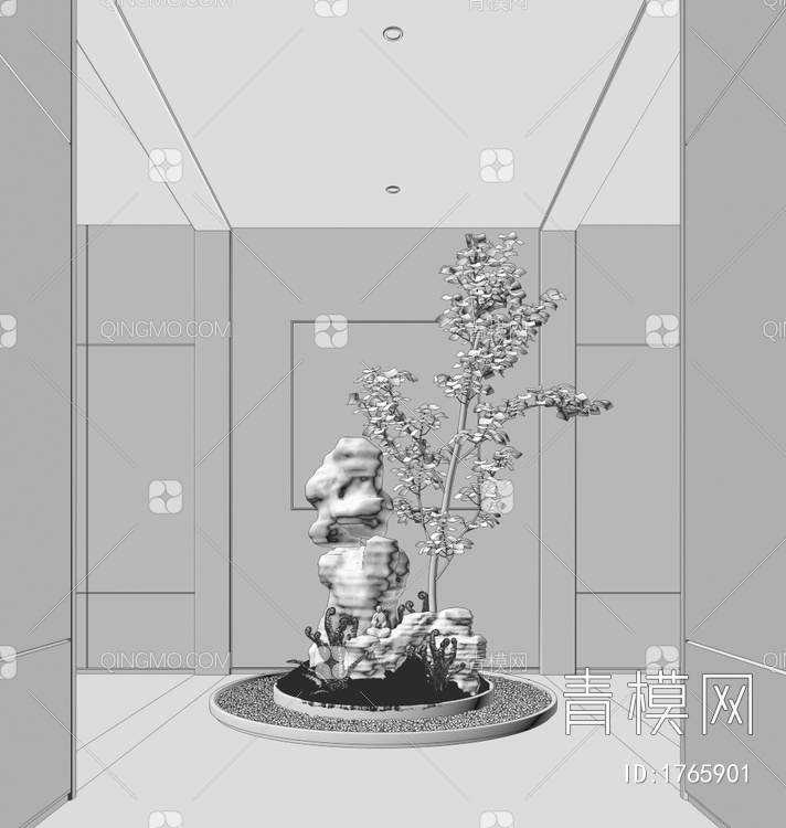 景观植物小品3D模型下载【ID:1765901】