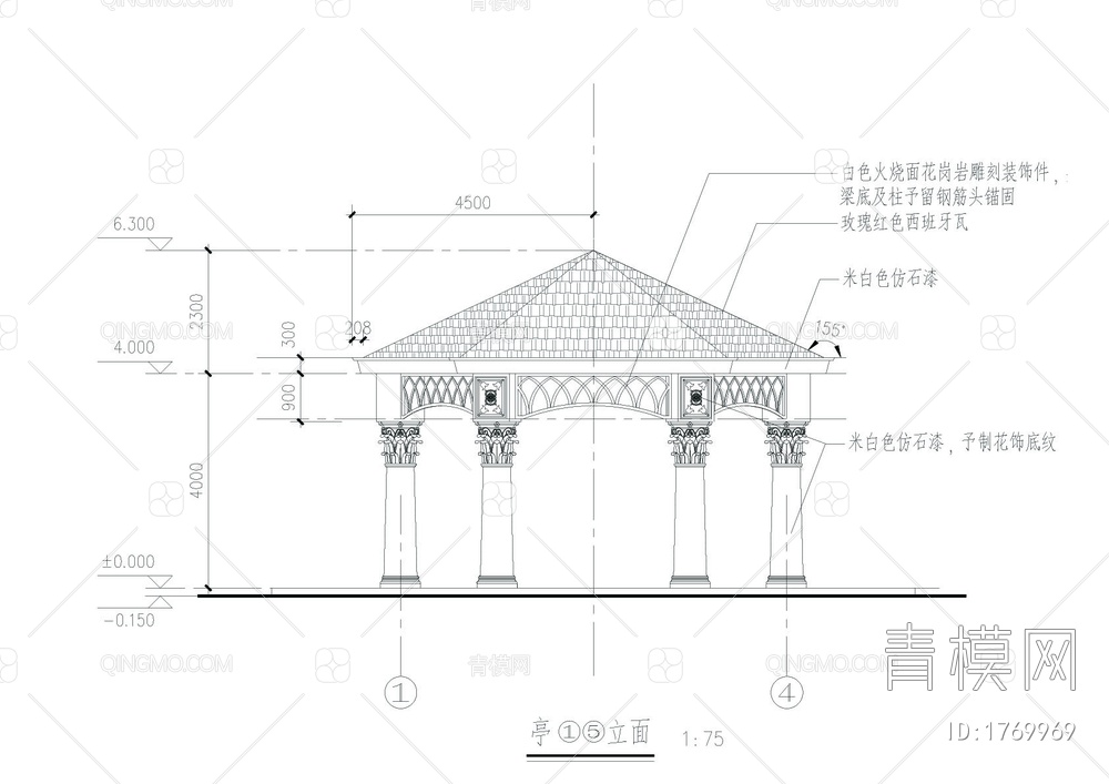 意大利凉亭详图【ID:1769969】