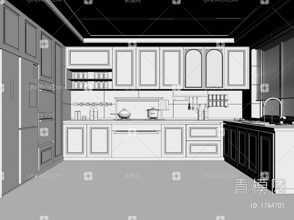 厨房3D模型下载【ID:1764701】