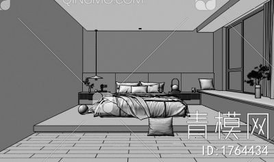 卧室3D模型下载【ID:1764434】