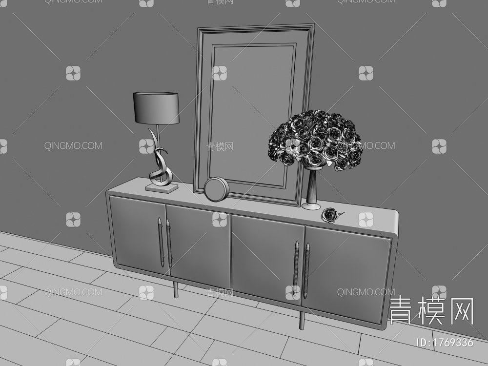 电视柜3D模型下载【ID:1769336】