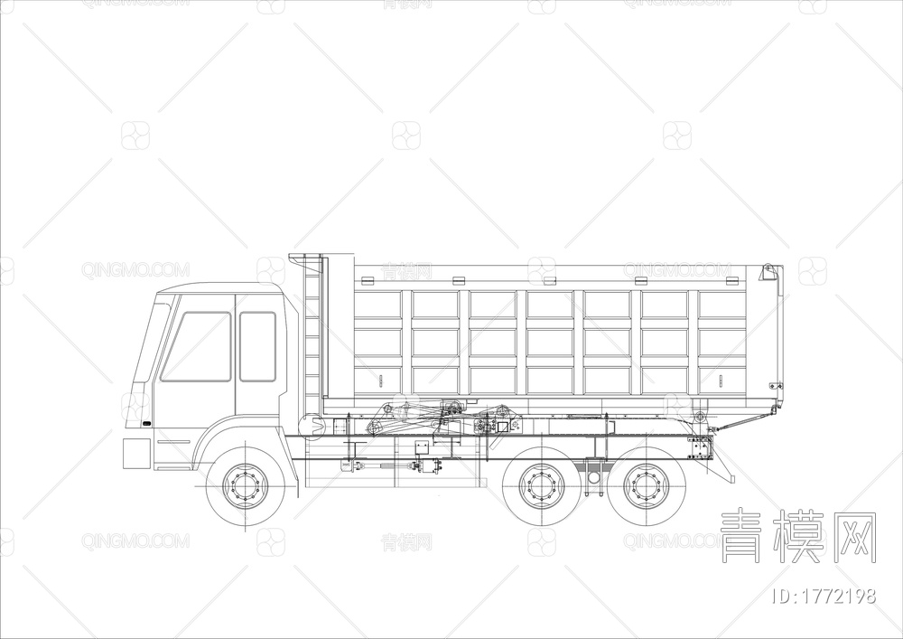自卸汽车CAD详图【ID:1772198】