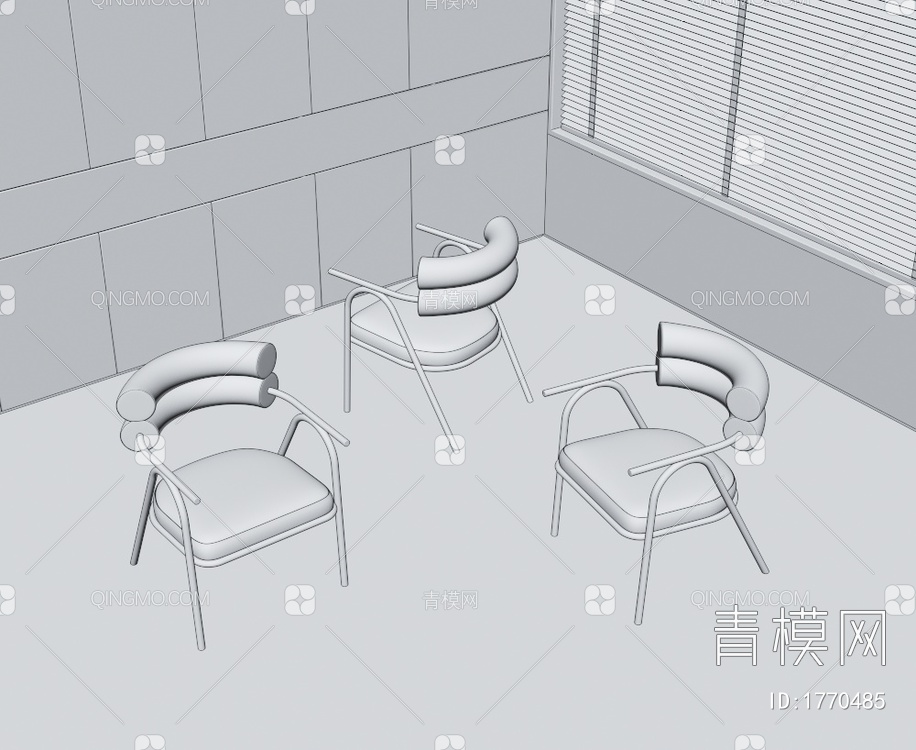 单椅3D模型下载【ID:1770485】