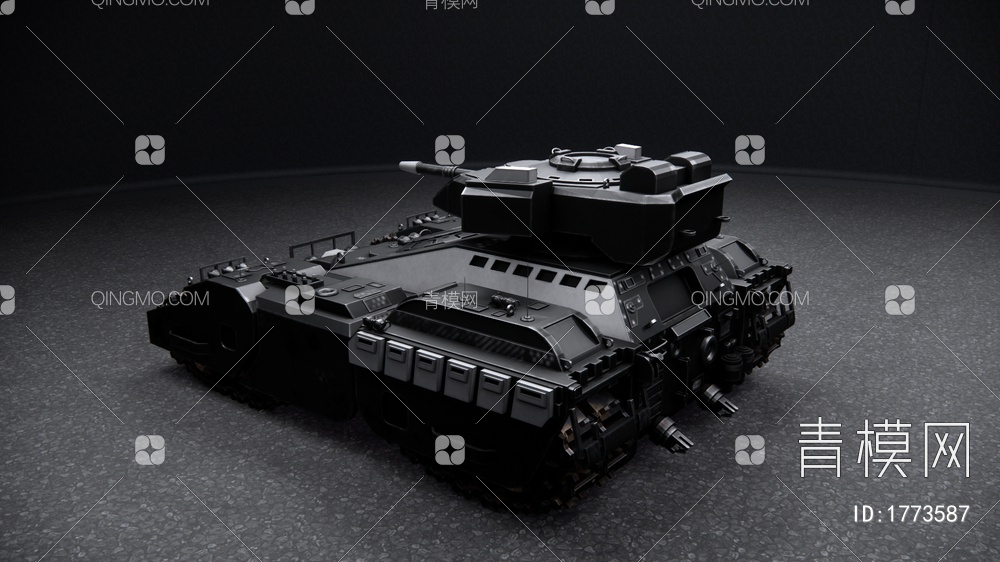 坦克SU模型下载【ID:1773587】