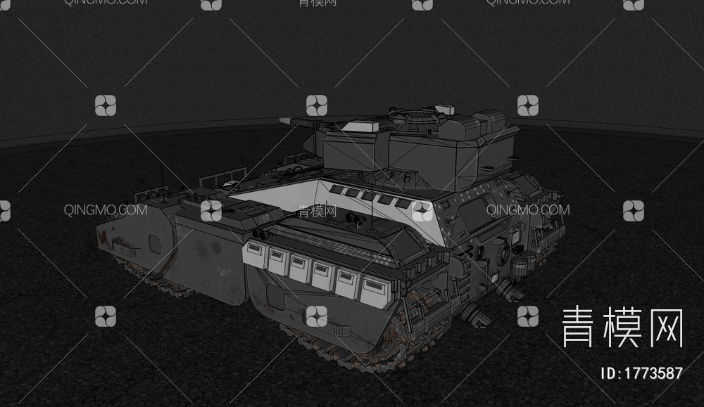 坦克SU模型下载【ID:1773587】