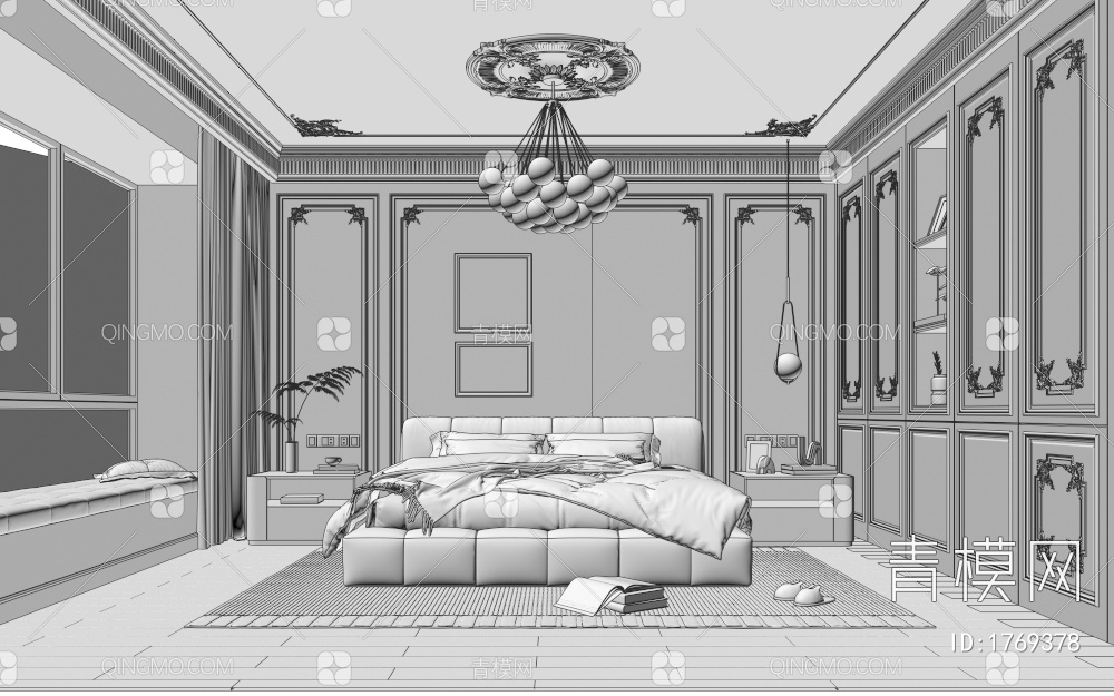 卧室3D模型下载【ID:1769378】