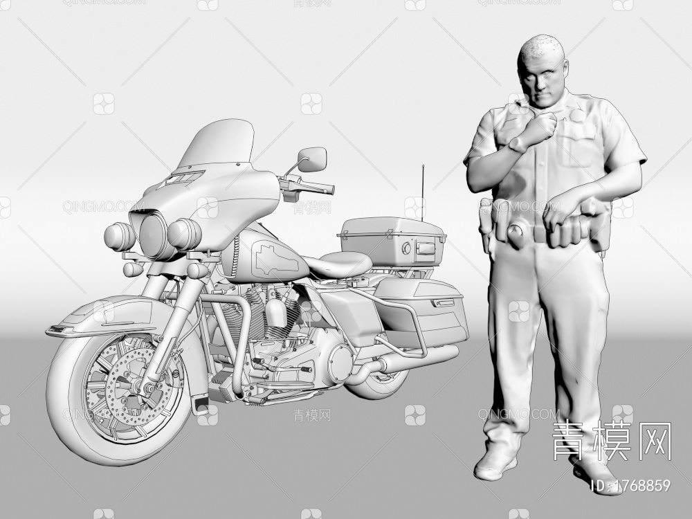 男人 警察3D模型下载【ID:1768859】