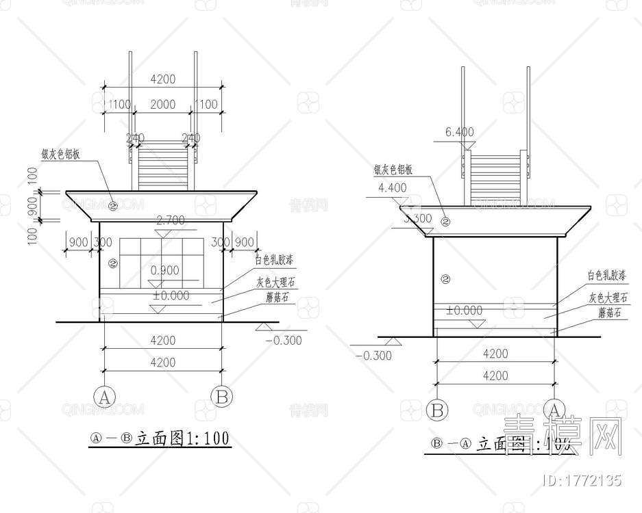 砖混结构小门卫建筑结构图【ID:1772135】