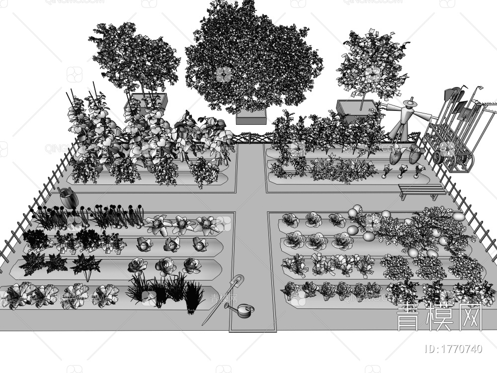 菜园农作物3D模型下载【ID:1770740】