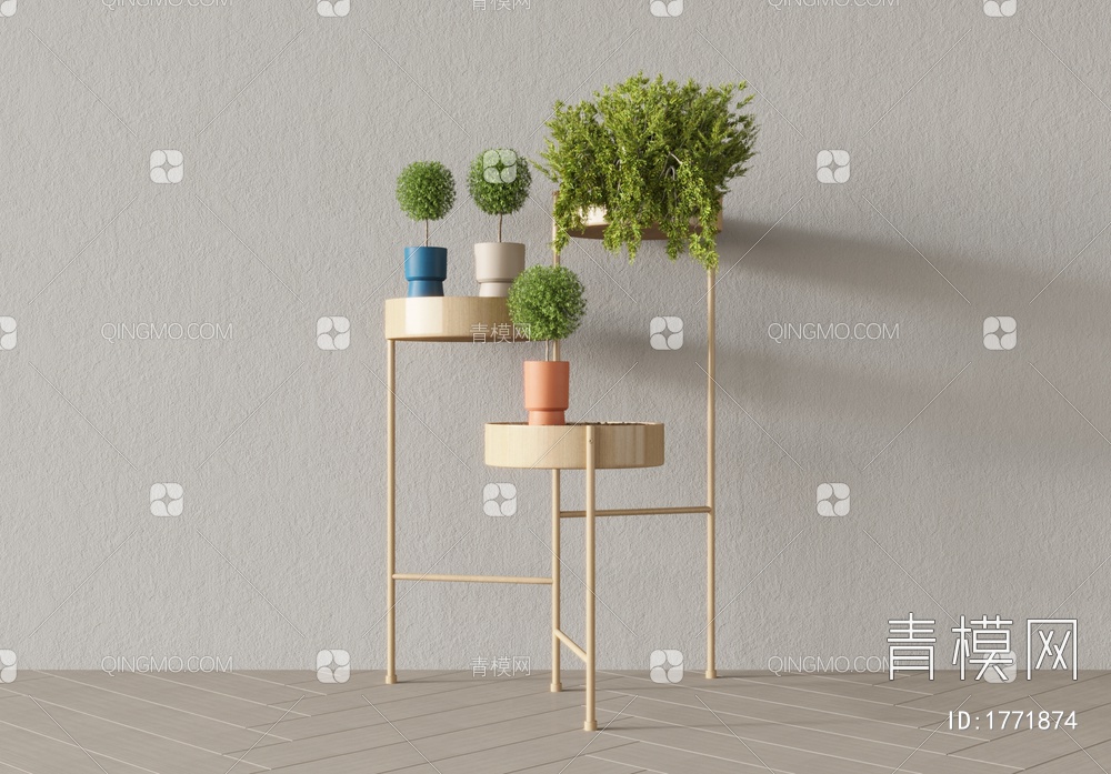 植物，绿植，盆栽3D模型下载【ID:1771874】