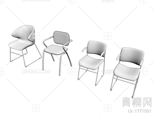 培训椅3D模型下载【ID:1771001】