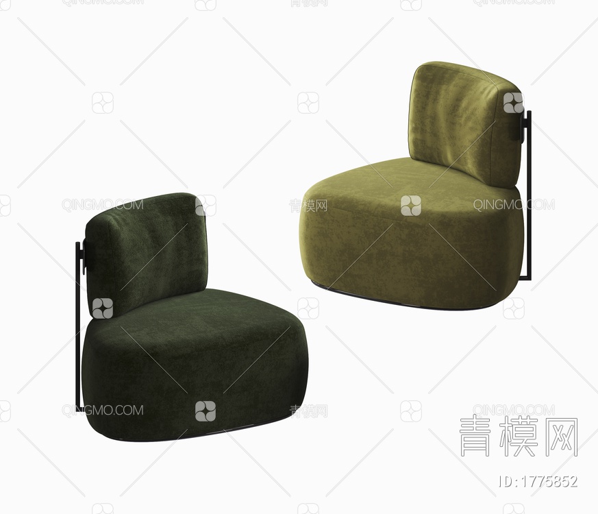 单人沙发3D模型下载【ID:1775852】
